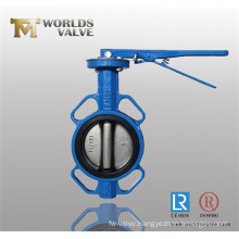 Cast Iron Wafer Handle Pinless Butterfly Valve